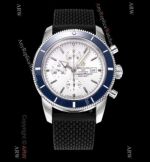 Swiss Breitling Superocean Heritage Asia 7750 Watch Blue Ceramic bezel